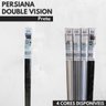 Persiana Double Vision Sunny 220larg X 220alt Total Black (com Bandô) - 8