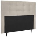 Ver imagem 1 de Cabeceira Estofada Cama Box Queen 160 Cm Lorena Suede Suede Bege