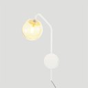 Ver imagem 4 de Arandela New Figo Branco C/ Plug e Interruptor - Vidro Âmbar