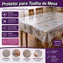 Ver imagem 4 de Protetor para Toalha de Mesa Quadrado PVC Uso Diário Transparente Vida Pratika 140cm