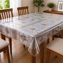 Ver imagem 2 de Protetor para Toalha de Mesa Quadrado PVC Uso Diário Transparente Vida Pratika 140cm