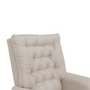 Ver imagem 3 de Poltrona de Amamentação Eloa com Puff Balanço Bebê Completo: Tc 180 Linho Bege