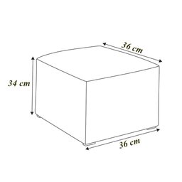 Poltrona de Amamentação Eloa com Puff Balanço Bebê Completo: Tc 180 Linho Bege - 6