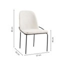 Ver imagem 4 de Conjunto Sala de Jantar Mesa Cone Redonda 4 Cadeiras Maya Bege e Marrom