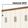 Guarda Roupa 8 Portas 6 Gavetas Off White/Jequitibá J&A Móveis Mara 218x202x46 - 4