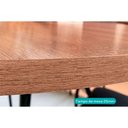 Ver imagem 6 de Mesa Jantar 1547 Madeirado/Aço 160cm Dourado/Noce Carraro