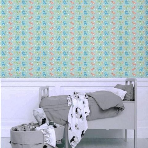 Papel de Parede Infantil Dinossauros Baby