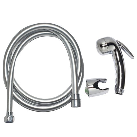 Mangueira PVC Cinza 1/2 Porca em Metal Com Ducha e Suporte - MANGPVC170K100 Hidroshop
