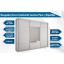 Ver imagem 2 de Guarda Roupa Casal 3 Portas de Correr e 4 Gavetas c/ Espelho Arezzo Plus Cumaru - Novo Horizonte