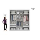Ver imagem 4 de Guarda Roupa Casal 3 Portas de Correr e 4 Gavetas c/ Espelho Arezzo Plus Cumaru - Novo Horizonte