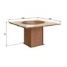 Conjunto Mesa de Jantar Cairo Tampo Vidro com 6 Cadeiras Madeira Clara Canela/cacau Espresso Móveis - 2