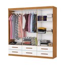 Ver imagem 3 de Guarda Roupa 6 Portas 6 Gavetas e Espelho Unique -grand Line