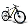 Bicicleta aro 29 GTS I-vtec SX Freio a disco 27 Marchas Rosca com Suspensão 19 Preto / Amarelo - 2