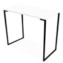 Ver imagem 2 de Escrivaninha Mesa de Apoio Industrial 900 Mm Preto e Branco