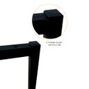 Ver imagem 7 de Escrivaninha Mesa de Apoio Industrial 900 Mm Preto e Branco