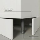 Ver imagem 4 de Cozinha Modulada Olivia 5 Peças com Aéreo de 120cm com Vidro Reflex Poliman Móveis