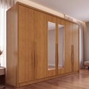 Ver imagem 1 de Guarda-Roupa Casal com Espelho 6 Portas e 6 Gavetas Multimóveis Crnvh-GRP137 Cinamomo