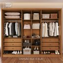 Ver imagem 5 de Guarda-Roupa Casal com Espelho 6 Portas e 6 Gavetas Multimóveis Crnvh-GRP137 Cinamomo