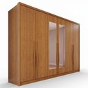 Ver imagem 2 de Guarda-Roupa Casal com Espelho 6 Portas e 6 Gavetas Multimóveis Crnvh-GRP137 Cinamomo