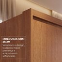 Ver imagem 7 de Guarda-Roupa Casal com Espelho 6 Portas e 6 Gavetas Multimóveis Crnvh-GRP137 Cinamomo