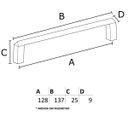 Ver imagem 3 de Puxador Liveri Il 955 - Preto - 128mm