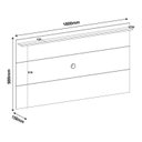 Ver imagem 4 de Painel para TV até 60 Polegadas 180CMX98CM Suporte Universal Slim Artely Cinamomo