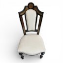 Ver mais imagens de Mesa de Jantar Imperial Preta + 8 Cadeiras de Jantar Imperial com Estofado Clássico Bege 80X220X110C