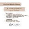 02 Jogos de Lençol 400 Fios Ponto Palito Casal Macio Casen Cor:branco - 5