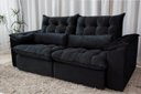 Ver imagem 4 de Sofá Retrátil e Reclinável Ipanema 1,50m em Tecido Veludo C/pillow Nos Braços - Montagem Inclusa:pre