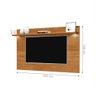 Rack e Painel para TV Arsenal 2 Nichos Nature - 5