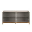 Ver imagem 2 de Aparador Buffet Elegance com 4 Portas Off White/jequitiba - Lukaliam