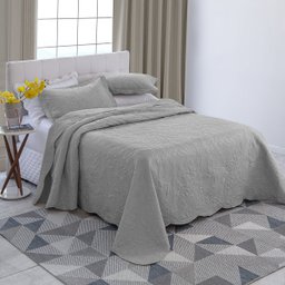 Colcha Para Cama Acolchoada Ultrasonic 3D Creme - Jolitex - 1