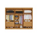 Ver imagem 3 de Guarda Roupa Casal Argos 6pts Mdf Espelho Peróba/off White