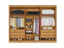 Ver imagem 3 de Guarda Roupa Casal Argos 6pts Mdf Espelho Peróba/off White