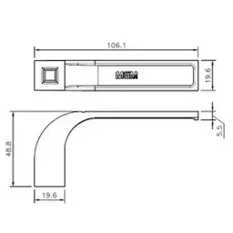 Fechadura Mgm Modena Wc Roseta Quadrada Preto Fosco - 5