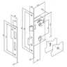 Fechadura Mgm Modena Wc Roseta Quadrada Preto Fosco - 4