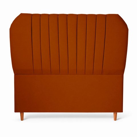 Cabeceira Estofada Elegante para Cama de Casal 140 Hera Linho