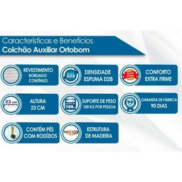 Cama Box Base c/Auxiliar Casal Revolution Courano White (138x188) - Ortobom - 4