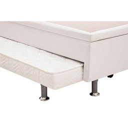 Cama Box Base c/Auxiliar Casal Revolution Courano White (138x188) - Ortobom - 5