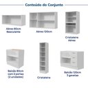 Ver imagem 7 de Cozinha Planejada 7 Peças sem Tampo com Cristaleira Marselha CabeCasa MadeiraOriginals Branco