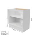 Ver mais imagens de Cozinha Planejada 7 Peças sem Tampo com Cristaleira Marselha CabeCasa MadeiraOriginals Branco