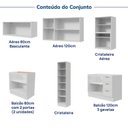 Ver imagem 7 de Cozinha Modulada 7 Peças sem Tampo com Cristaleira Marselha CabeCasa MadeiraOriginals