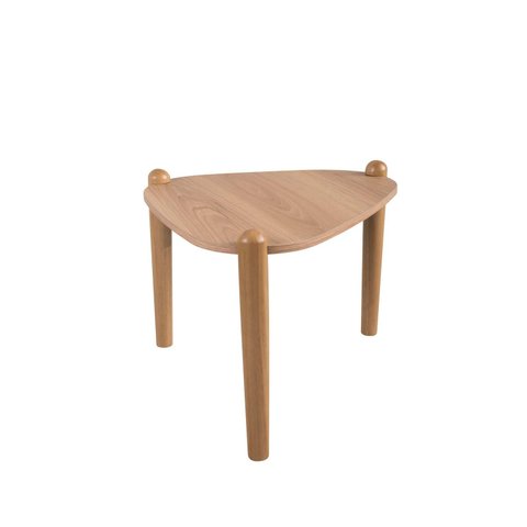 Mesa de Centro Orgânica 55,4cm Pé de Madeira 28012 Artesano