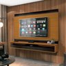 Painel para TV Savoy 1.6 Preto com Cedro Natural - EDN Móveis - 2