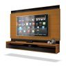 Painel para TV Savoy 1.6 Preto com Cedro Natural - EDN Móveis - 1