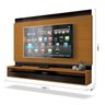 Painel para TV Savoy 1.6 Preto com Cedro Natural - EDN Móveis - 5
