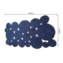Ver imagem 2 de Tapete Decorativo em Corda Náutica 2,00x1,00m Forma Circular - Azul Marinho