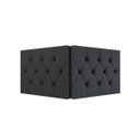 Ver imagem 1 de Cabeceira Cama de Solteiro Elisa 0.90 - Gt Magazine:preto