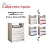 Mesa de Cabeceira Infantil Apolo Branco Flex - Moval - 4