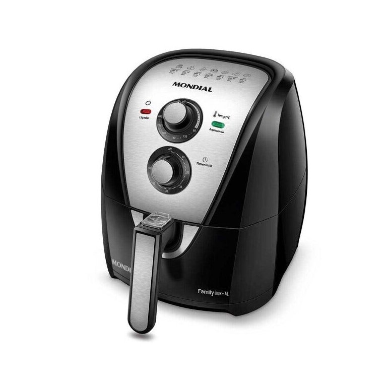 Fritadeira Elétrica sem Óleo Air Fryer Mondial 4l Afn 40 Bi Preto